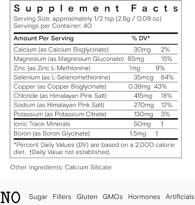 Moon Juice - Mini Dew Electrolytes Powder - Naked (Unflavored), 30 Servings - 2in1 Electrolytes &