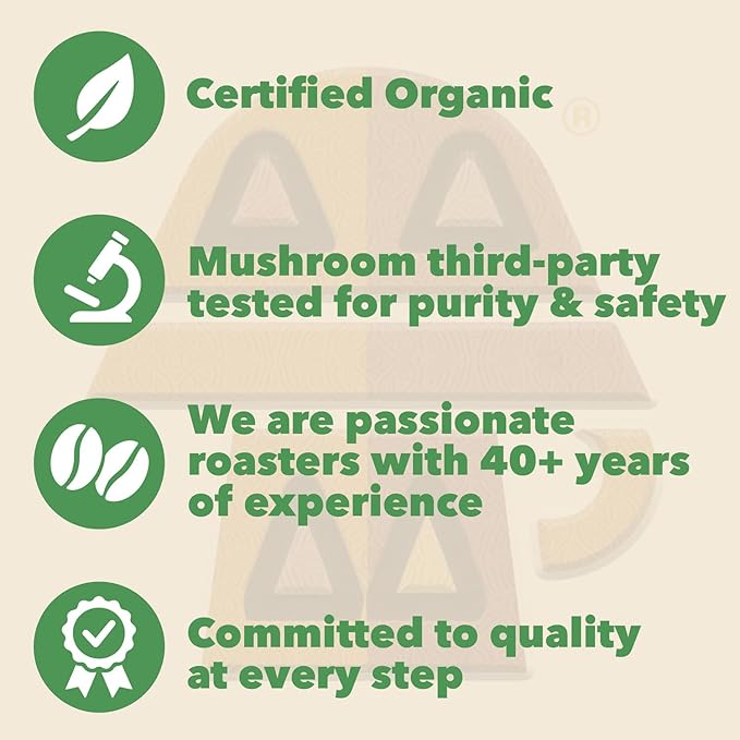 Harmonic Grounds Organic Mushroom Coffee Pods - Cinnamon Flavored Medium Roast with Lion's Mane