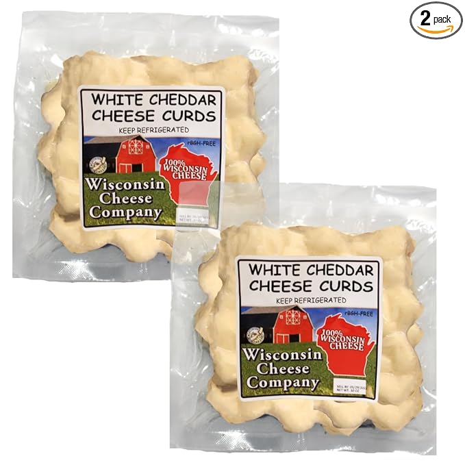 Wisconsin White Cheddar Cheese Curds, 10 oz, 2-Pack