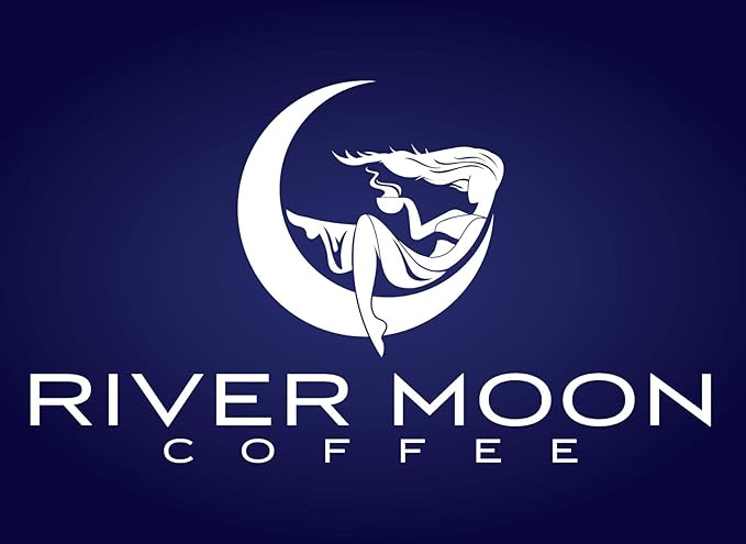 River Moon Coffee, Kona Coffee Whole Bean, Medium Roast, 2 lbs, Kona Waves Hawaiian Blend
