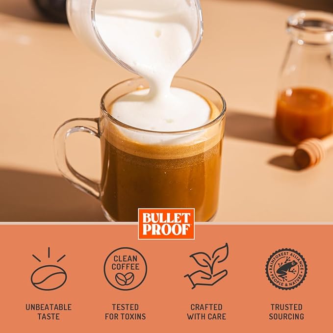 Bulletproof Coffee + Organic Grass-Fed Butter Single-Serve Pods, Keto Coffee, All-in-One Recipe