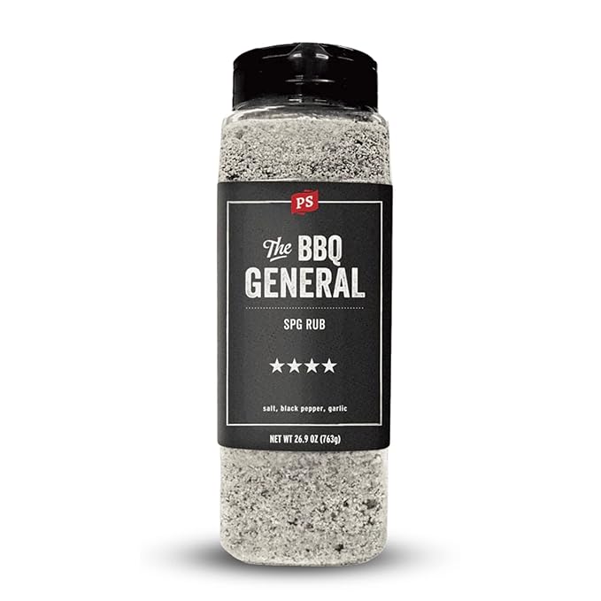 PS Seasoning The BBQ General - SPG Seasoning, All-Purpose BBQ Seasoning & Rubs for Smoking and