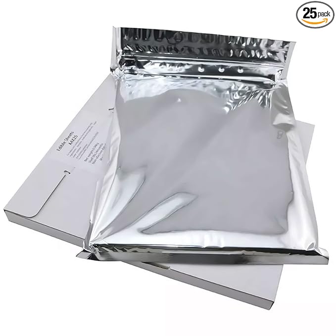 CRANBOLY 25 pcs Edible Paper 11.7" x 8.3" A4 Frosting Sheets Icing Sheets Edible Paper for Cakes