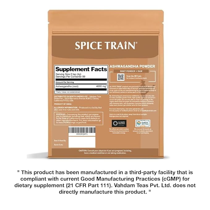 HANDPICK Ashwagandha Root Powder (397g/14oz) No Fillers, No Additives | Finest Grade A Root Powder
