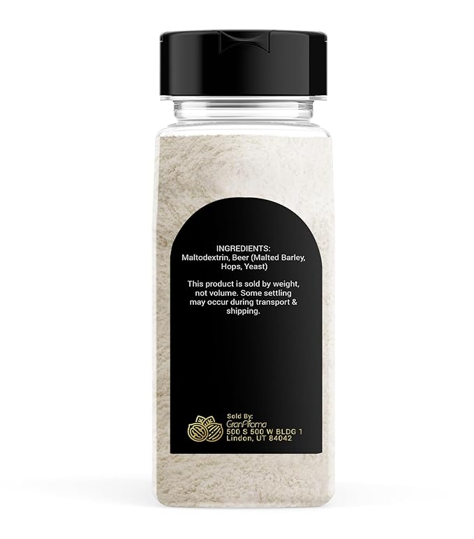 GranAroma Beer Powder, Flavourful Seasoning, Bold Beer, Sauce & Meat (5 Ounce)