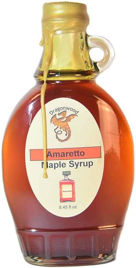 Amaretto Maple Syrup - For Pancakes and Waffles ??Made With Pure Maple Syrup And Dealcoholized