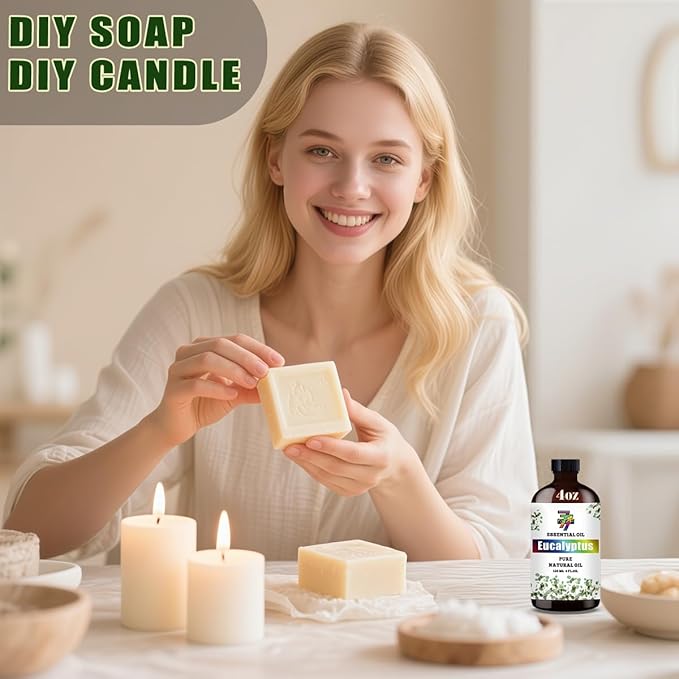 Eucalyptus Essential Oil (4 oz/120 ml) ??Eucalyptus Oils for Aromatherapy, diffusers, humidifiers