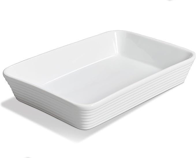 ONEMORE Ceramic Baking Dish, 9x13 Baking Pan Casserole Dish Large Rectangular Baking Dishes for