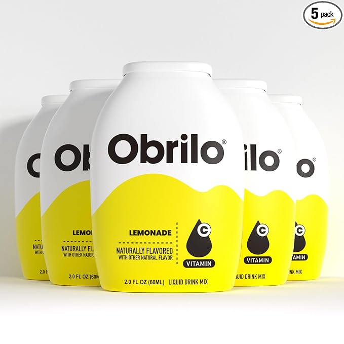 Obrilo Water Enhancer Liquid Flavoring Drops - ZERO Sugar/Calorie, Dye Free, Naturally Flavored