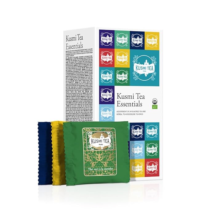 Kusmi Tea - Sampler Assortment Variety Box - Gift Idea for Men and Women - Organic Tea - Green Tea