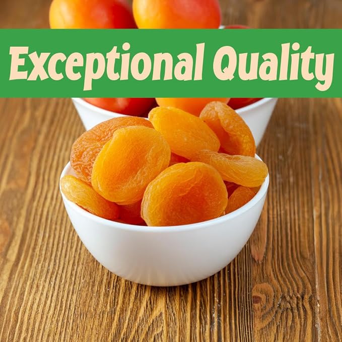 Sincerely Nuts - Dried Turkish Apricots | One Lb. Bag | Healthy Pitted Apricot Fruit | Raw Vegan