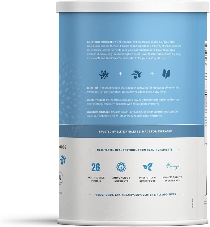 Sprout Living Plant Based Protein & Superfoods Powder, Original, Unflavored | Organic Protein