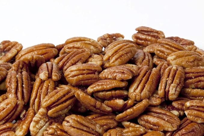 Whole, Shelled & Dry Roasted Georgia Pecans Unsalted (1 Lb.) - Vegan & Keto Friendly - Oven Roasted