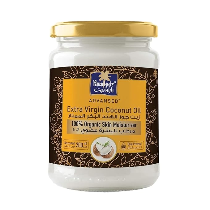 Parachute Advansed SkinPure 100% Organic Extra Virgin Coconut Oil |Face & Body Oil Moisturizer| For