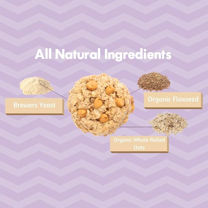 MilkBliss Peanut Butter Chip Soft Baked Lactation Cookies for Breastfeeding, All Natural and GMO