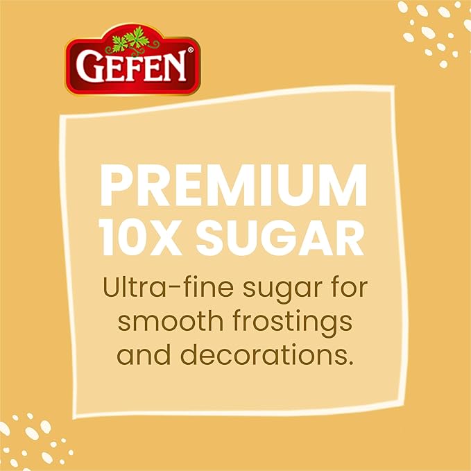 Gefen Confectioners Sugar Shaker, 8.8oz (2 Pack) | Powdered Sugar | Corn Free | Gluten Free |