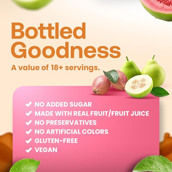 Dr. Smoothie 100% Crushed Guava & Passion Fruit ??No Added Sugar, Made with Real Fruits/Fruit Juice
