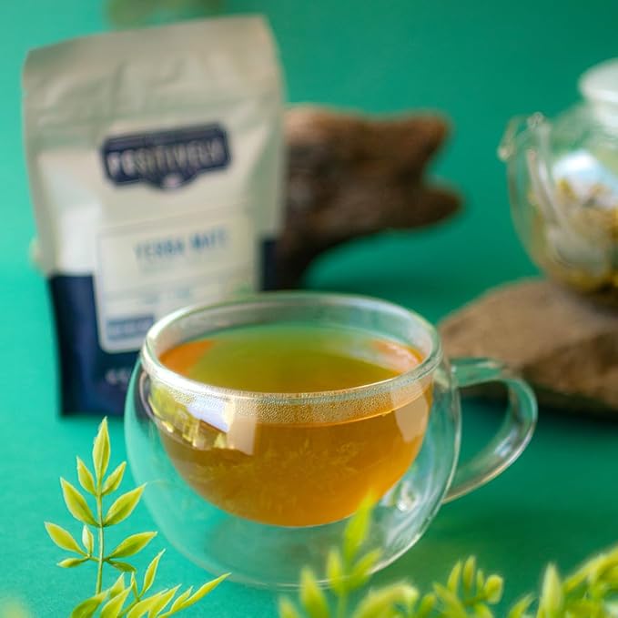 Organic Positively Tea Company, Yerba Mate Tea Bags (Unsmoked), 100 Count, Eco-Friendly Tea Bags