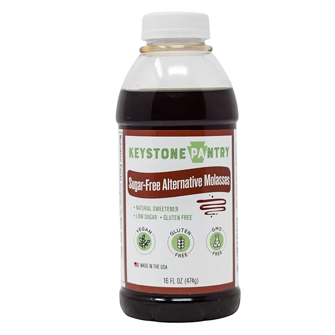 Keystone Pantry Sugar-Free Alternative Molasses – 16 OZ Bottle - Vegan & Gluten Free – Low Sugar