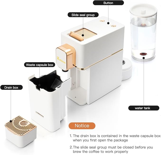 Espresso Machine for Coffee Capsules Compatible with Nespresso OriginalLine Machine, Espresso Maker