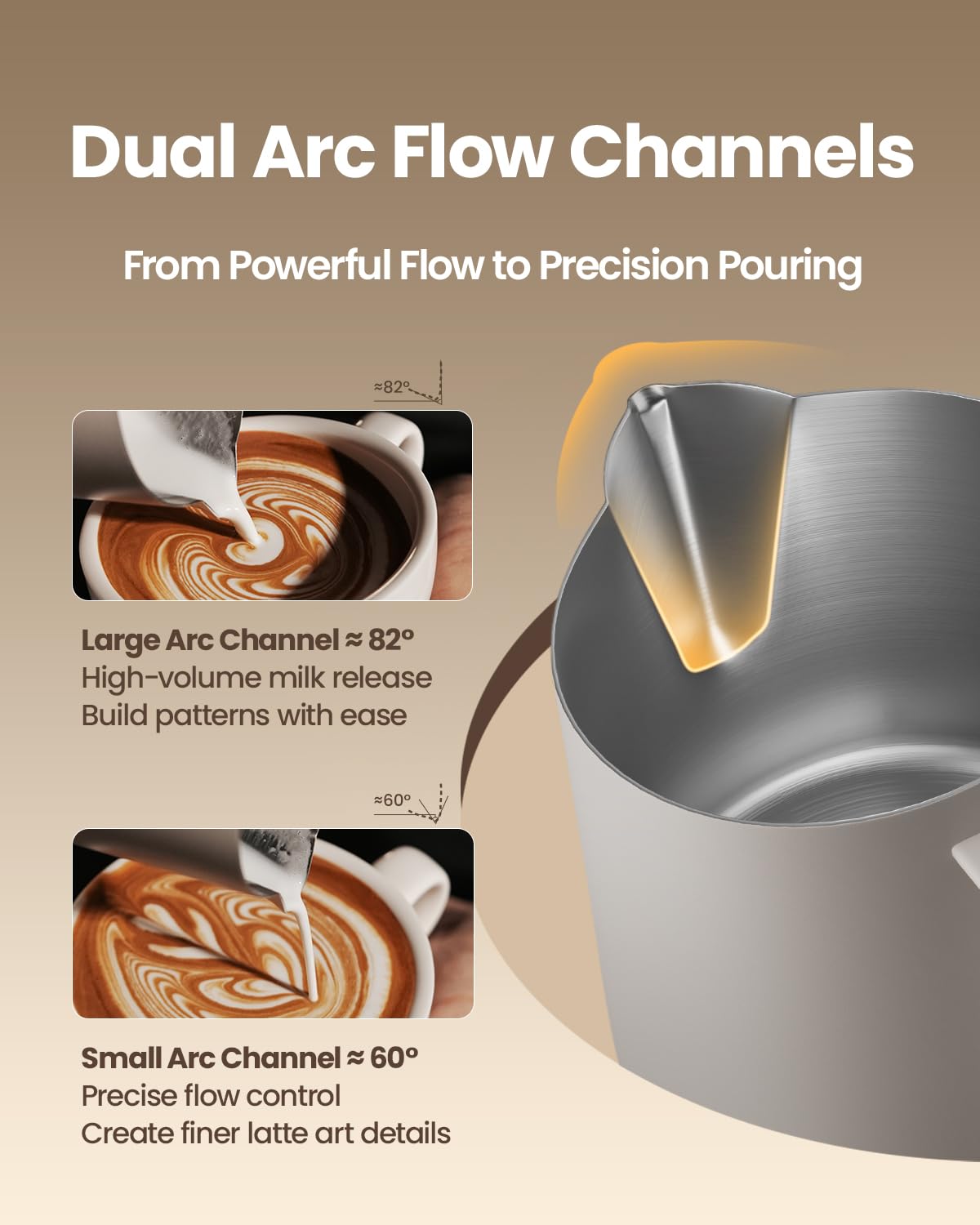MHW-3BOMBER Espresso Steaming Pitcher Milk Frothing Pitcher Stainless Steel Milk Coffee Cappuccino
