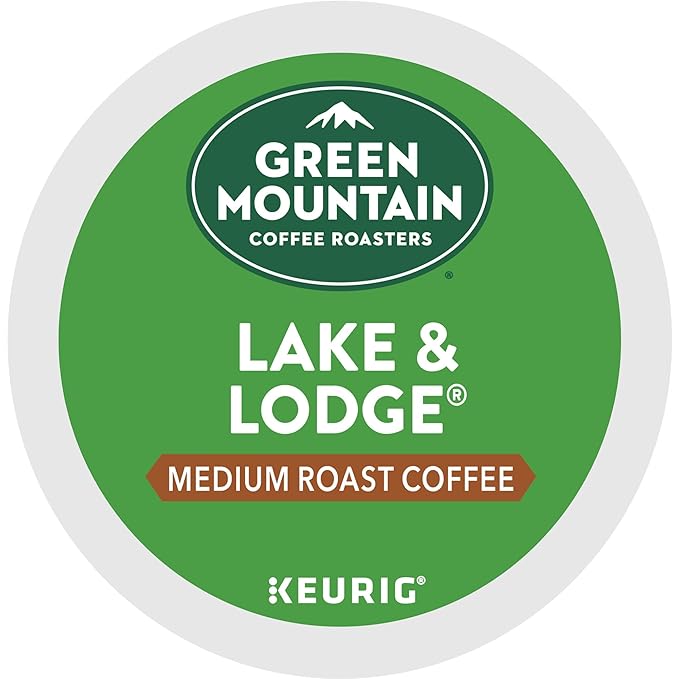 Green Mountain Coffee Roasters Lake and Lodge Blend Keurig Single-Serve K-Cup pods, Dark Roast