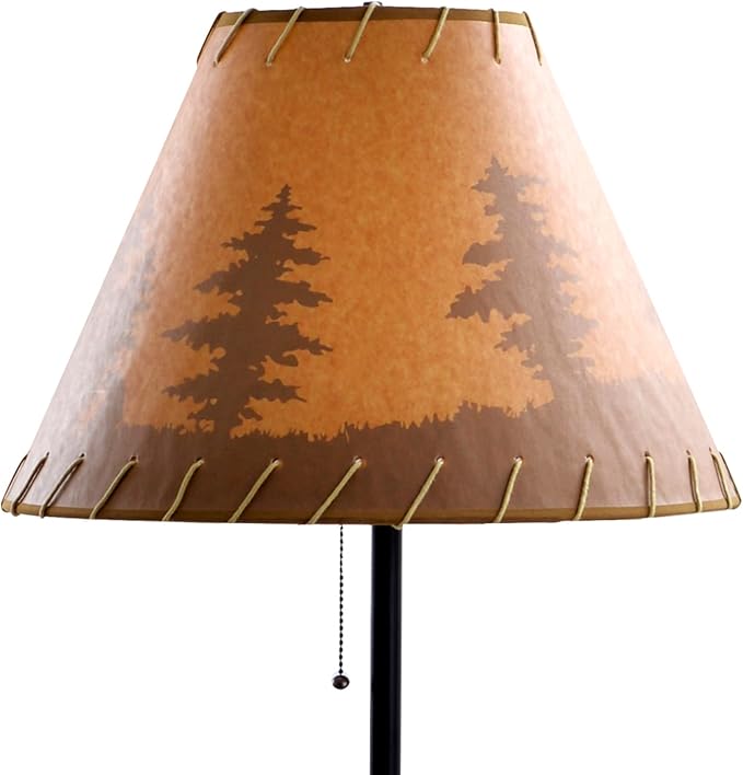 Catalina Lighting 19908-000 Rustic Cabin Lodge 3-Piece Table & Floor Lamp Set, LED Bulb NOT