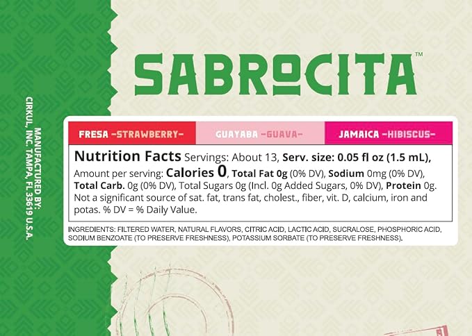 Cirkul Sabrocita Flavor Cartridge Variety Pack, 6-Pack (2 Strawberry, 2 Guava, 2 Hibiscus), No