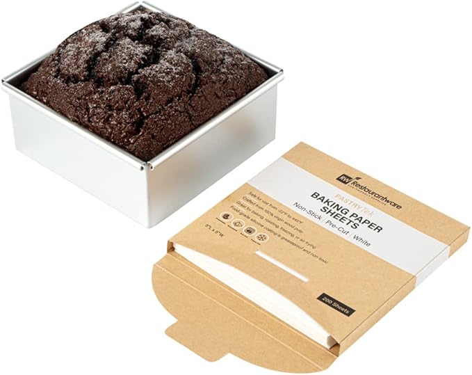 Restaurantware Pastry Tek 5 x 5 Inch Parchment Paper Sheets 200 Greaseproof Baking Sheets For Oven
