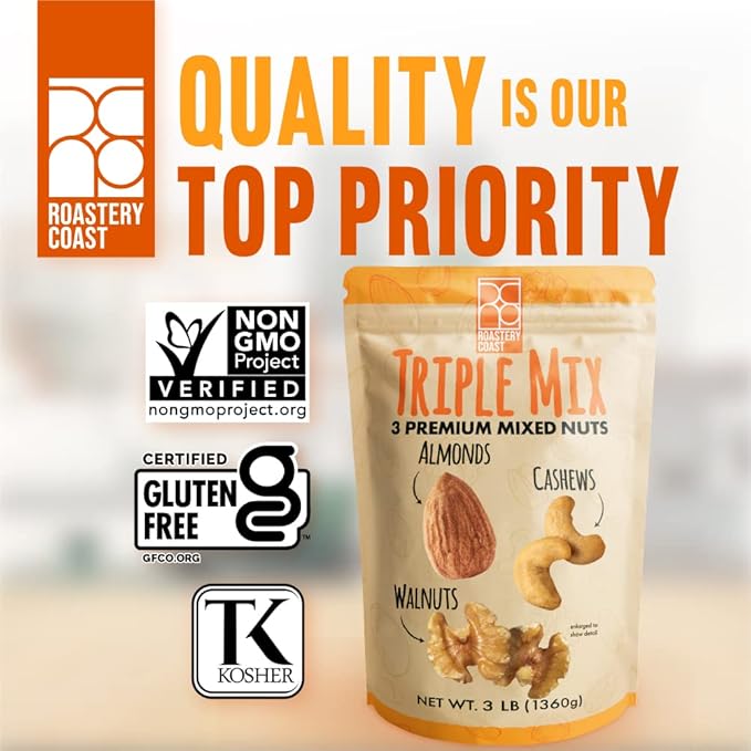 Roastery Coast - Daily Nuts Healthy Mix Bulk | Nuts Snack Mix | Deluxe assorted snack | nut snacks