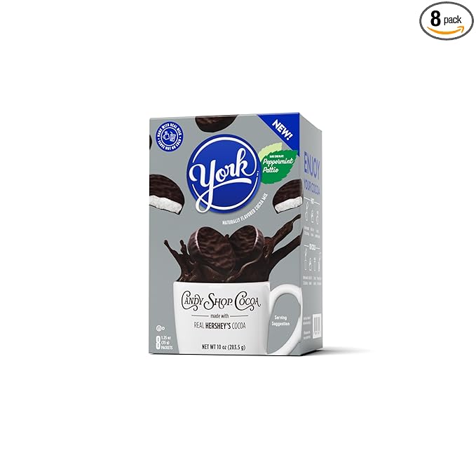 Candy Shop Cocoa YORK Peppermint Pattie Cocoa Mix Hot Chocolate Make Hot or Iced Cocoa Made With