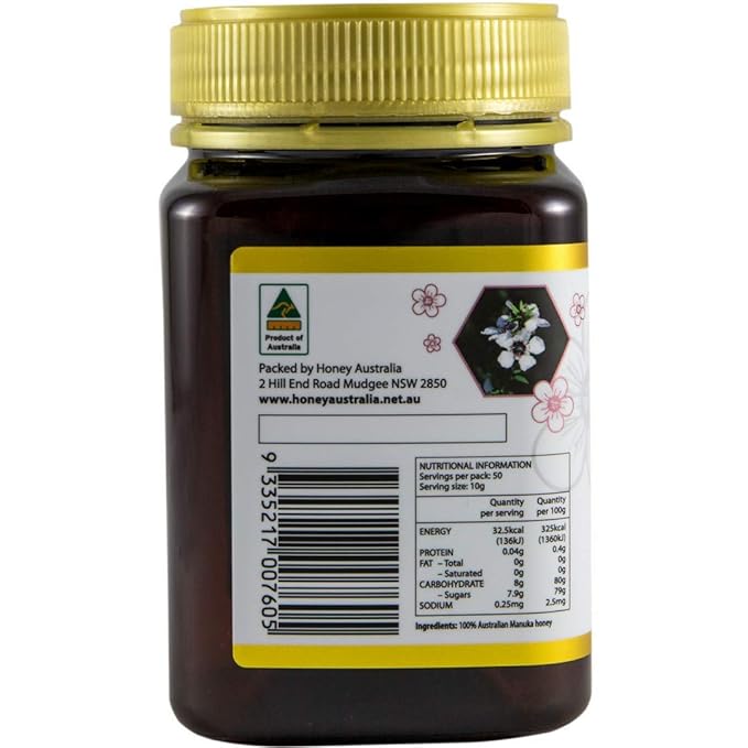Honey Australia Manuka Honey MGO 263+ | 8.8 oz | Raw, Organic, Pure Honey for Daily Wellness &