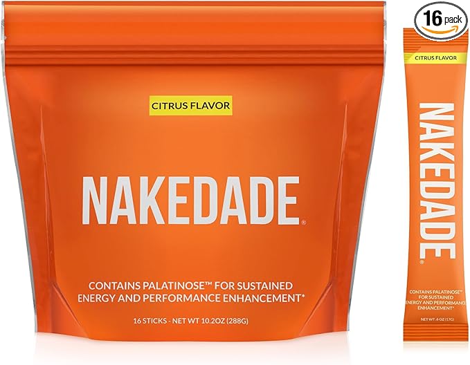 Nakedade Citrus ??Performance Enhancing Sports Drink Powder - Electrolyte Powder ??No GMOs or