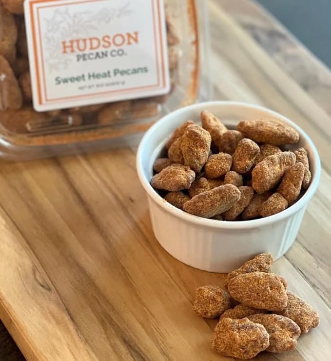 HUDSON PECAN COMPANY: Sweet Heat Georgia Pecans | Perfectly Balanced Roasted Sweet Flavor with a