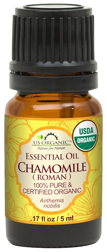 US Organic 100% Pure Chamomile (Roman) Essential Oil - USDA Certified Organic, Steam Distilled