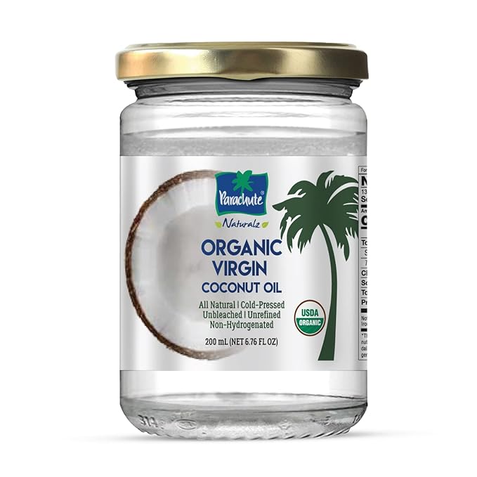 "Parachute Naturalz Organic Virgin Coconut Oil | Cooking Oil, Hair Oil, Body Oil & Oil Pulling |