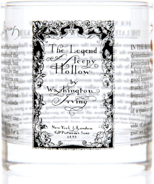 Well Told Classic Literature Rocks Glass - The Legend of Sleepy Hollow by Washington Irving - Old