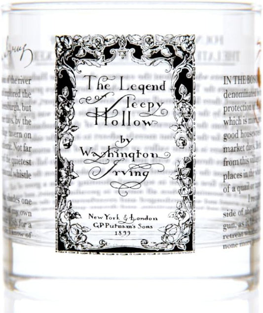 Well Told Classic Literature Rocks Glass - The Legend of Sleepy Hollow by Washington Irving - Old