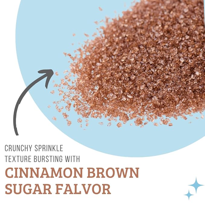 Sweets Indeed Cinnamon Brown Sugar Topping ??5.11 oz Jar | Holiday Baking & Drink Garnish | Edible