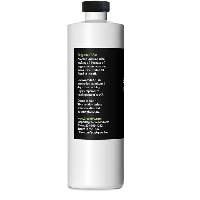 GreenIVe - Avocado Oil - 100% Pure Avocado Oil - Cold Pressed - Virgin - Exclusively on Amazon (16