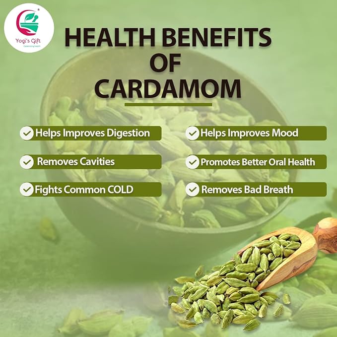 Green Cardamom Pods Whole (6 Oz) | Premium Quality | Fresh & Natural | Perfect for Coffee, Tea