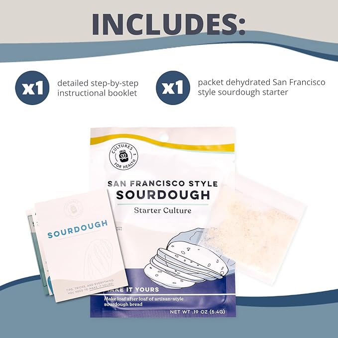 Cultures for Health San Francisco Sourdough Style Starter Culture | Homemade Artisan Bread |