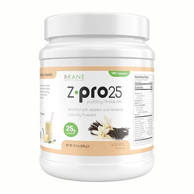 Z-Pro25 Protein Powder, 21.4 oz ??25g Casein & Whey Blend ??Low-Carb, High-Protein Meal Replacement
