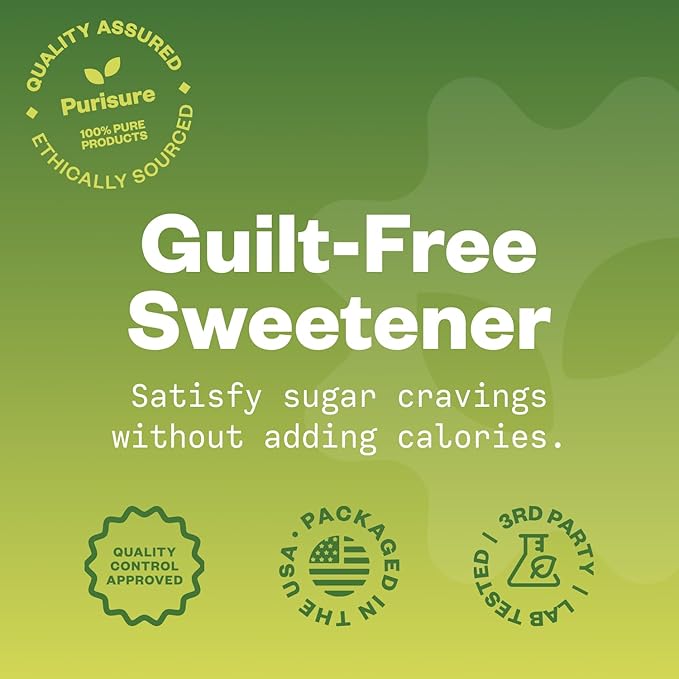 Organic Stevia Concentrated Powder, 125g, Organic Pure Stevia Powder, No Fillers, No Artificial