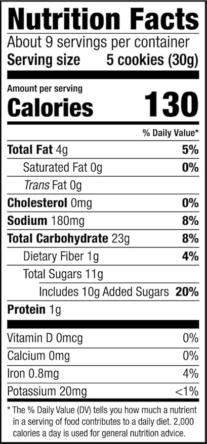 Mi-Del Vanilla Snaps Cookies - Crunchy Vanilla Cookies - Non-GMO Certified, 0g Trans Fat, Healthy