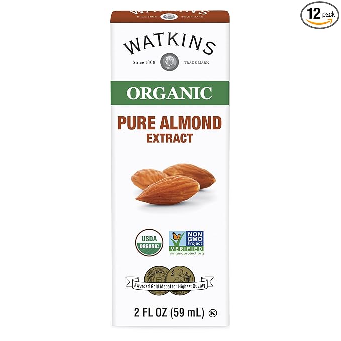 Watkins Organic Almond Extract, No Artificial Colors or Flavors, Kosher, USDA Certified Organic