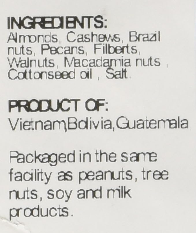 Sincerely Nuts Roasted & Salted Mixed Nuts | Almonds, Cashews, Pecans, Brazil Nuts and Hazelnuts |