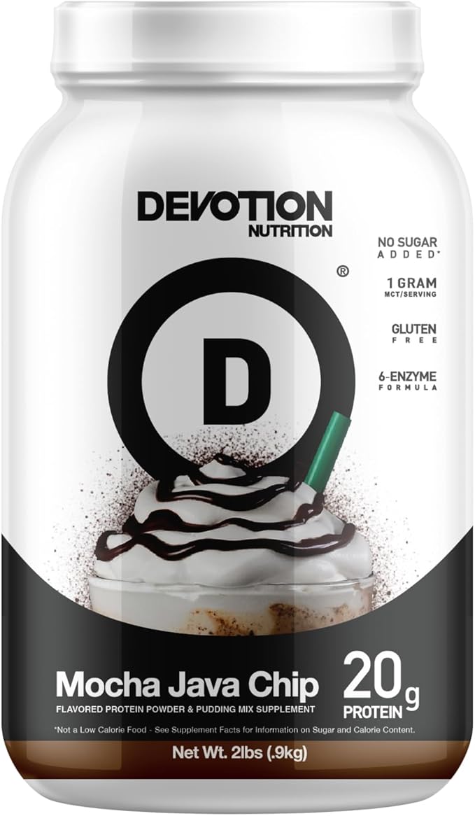 Devotion Nutrition Protein Powder Blend | Gluten Free, Keto Friendly, No Added Sugars | 1g MCT |