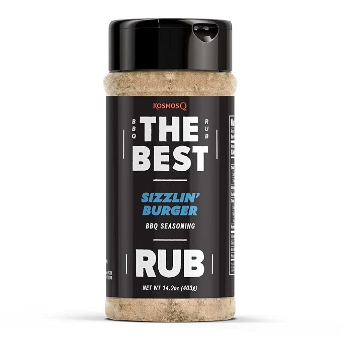 Kosmos Q The Best Sizzlin' Gourmet Burger Seasoning for Grilling - Hamburger Deluxe Seasoning for