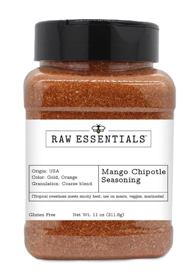 Raw Essentials Mango Chipotle Seasoning ??A Sweet, Savory, and Smoky Flavor Perfect for Grilling